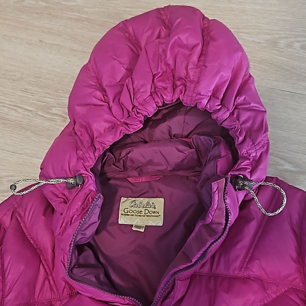 Cabelas Goose Down Jacket Womens Regular Large Puffer Full Zip 650 - Picture 4 of 7